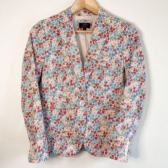 J Crew Liberty Floral Campbell Blazer 2 - Picture 1 of 9